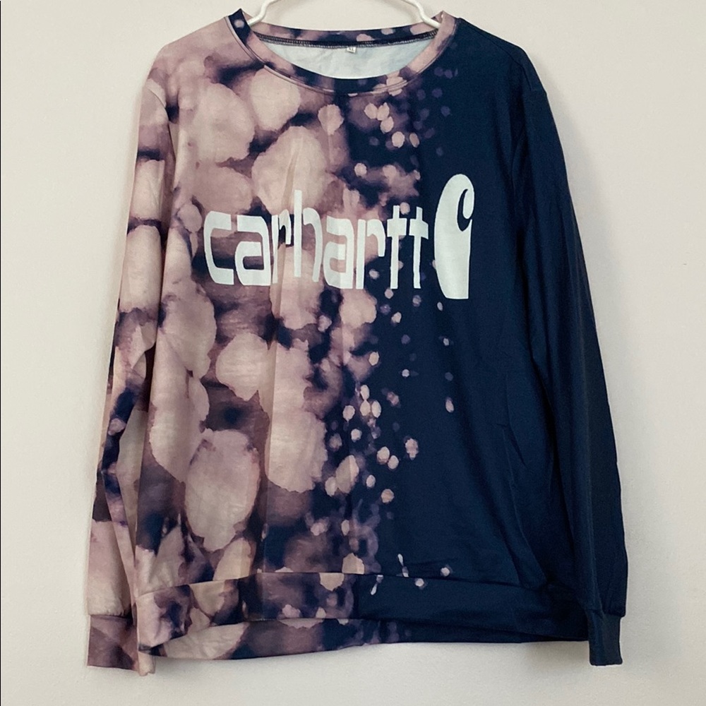 Carhartt Black and Pink Sweatshirt
